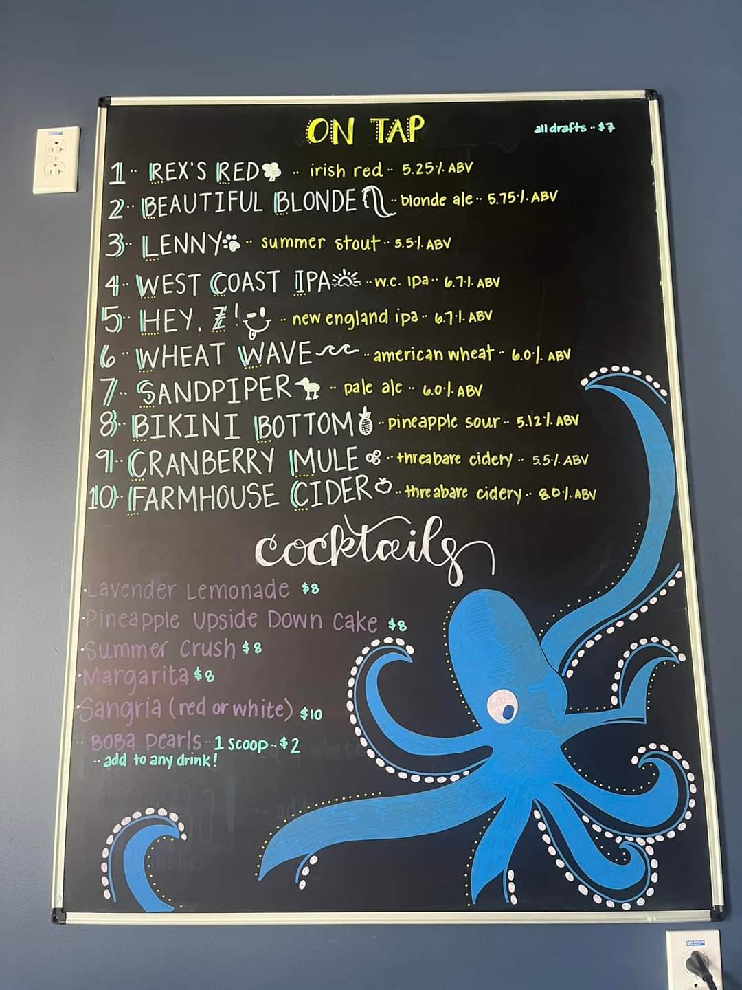 CBD Menu